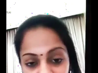 Desi bhabhi having video chat in the air devar
